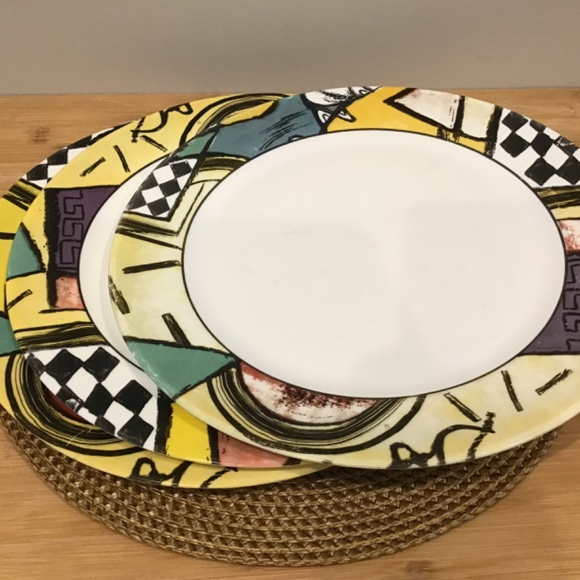 Arcopal Santiago Patchwork glass dishes set of 3 - Picture 3 of 3